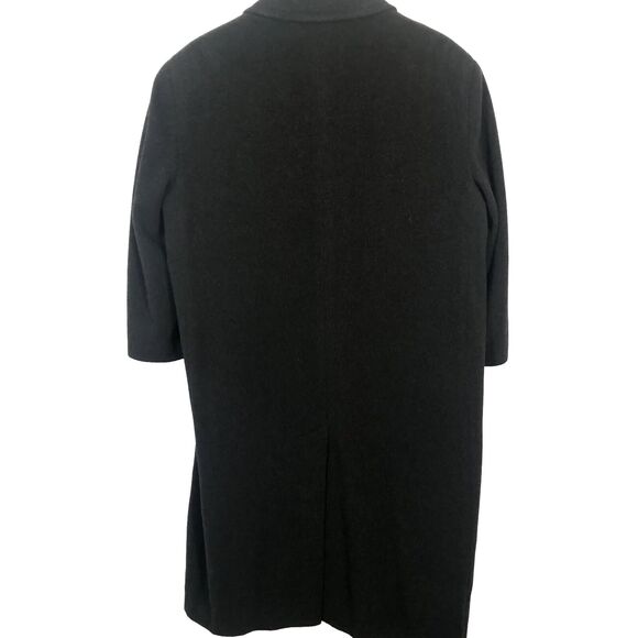 Mario Valente Double Breasted Mens Italian Wool Overcoat Size 44S Charcoal Gray - Picture 6 of 11